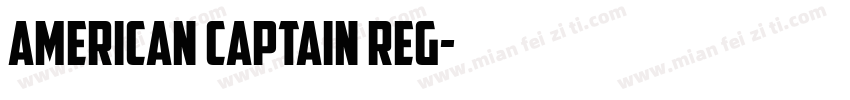 American Captain Reg字体转换